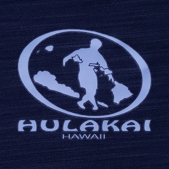 HULAKAI Hawaii Surf Board Shirt S Gray Active UPF 50 Sun Protection Men's - Picture 4 of 8